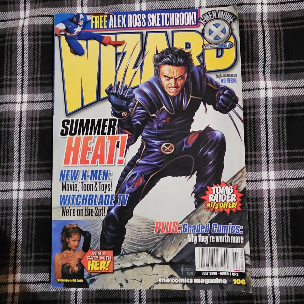Wizard The Comics Magazine #106 July 2000 | Hugh Jackman as Wolverine (Cover)